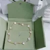 Tasarımcı Mücevher Cleef Van Dört Yaprak Yonca Kolye Saf Gümüş Karışık Six10flower Desinger Kolye 4 Four Yaprak Yonca Tahıl Bileklikler Bileklik Zinciri 18K Altın Agate S