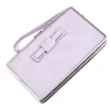 Portefeuilles Vintage Purse Card Portefeuille Hommes Femmes Titulaires PU Cuir Le long sac d'argent Pince Cash Clip Billfold