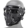 Halloweenowa szkielet Airsoft Mask Full Face Skull Cosplay Masquerade Party Mask Paintball Military Combat Game twarz ochrona Mas Y232p