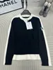 Damenjacken Designer Marke Neue Rundhals Pullover Lose Kontrastfarbe Abnehmen Pailletten Dekoration Jugend Koreanische Top Modische Frauen H4S9