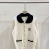 여자 니트 탑 디자이너 스웨터 패션 양모 라펠 가디건 니트웨어 느슨한 야외 짧은 스웨터 재킷 탑