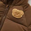 Unten Mantel 2024 Kinder Baumwolle Kleidung Verdickt Mädchen Jacke Baby Kinder Winter Warm Zipper Mit Kapuze Kostüm Jungen Outwear