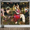 Tapestries John William Waterhouse Artworks The Lady Of ShaloTapestry Wall Hanging Oil Paintings Home Decoration Aesthetic