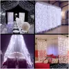 LED Strings 3 X Icicle Rideau Fée Guirlande Lumineuse 300 Noël Pour Mariage Maison Garden Party Décor Drop Livraison Lumières Éclairage Hol Dhlpf