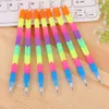 20Pcs School Blocks Replaceable Core Rainbow Pencils Writing Tools Kids Gift Pencils Toy Stationery Pen Splicing Office Plastic 240118