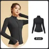 Luu Nouveau Yoga Jacket Vêtements Tenues Femmes Brossé Full Zip Sweat à capuche Sports Sports Capinage Couetter Coulage avec des poches