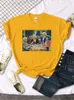 Damen-T-Shirts, kurzärmeliges Hemd, The Golden Girls Dinner, Druck, Damen-T-Shirts, Harajuku-Vintage-Frauen-T-Shirt, O-Ausschnitt, Hip Hop