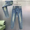 Jeans pour hommes Designer 2023 Automne / Hiver Tendance Lâche Décontracté Polyvalent Pantalons longs Haut de gamme Européen pour hommes EF2P