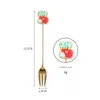 식기 세트 1pcs 포크 실용적인 내구성 크리스마스 완벽한 선물 흥미로운 디자인 재미있는 만화 스푼 디저트 정장