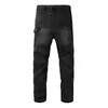 High Street Vintage Tooling Lumberjack Loose Straight Multi-Pocket Grau Schwarz Jeans