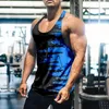 Herren-Tanktops, stilvolles, schweißabsorbierendes T-Shirt in Kontrastfarbe, cooles Herren-Unterhemd, Blockweste, Streetwear