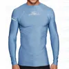 Women's Swimwear Men's Surfing T-shirt Sportswear Long Sleeved Swimming Top UV Tight Rash Guard Swimsuit Rashguard