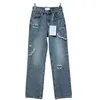 Designer Jeans 2024 New Women's Pants Fashion Panelled CC Brand Luxury Same Style Pants Women Clothing