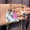 Necklaces Custom Picture Name Photo Necklace With Acrylic Jewelry Personalized Family/Women/Man/Kids Pendant Memory Jewelry for Women