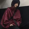 Vestes surdimensionnées femmes 2023 BF Style Chic Harajuku Sunproof coréen coupe-vent veste manteaux fermeture éclair Streetwear printemps vêtements d'extérieur 240122