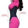 Shapers Femmes Burvogue U-Shaping Taille Formateur Femmes Corsets Ceintures colombiennes 17steel Bones Latex Tondeuse Slim Hourglass Body Shaper