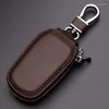 Keychains Car Key Case Leather Chain Keychain Holder Metal Hook And Keyring Zipper Bag Protective For Remote FobWholesale