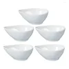 Plates 5 Pcs Water Drop Seasoning Dish Appetizer Serving Pot Delicate Soy Sauce Bowl Pickle Storage White Small Exquisite