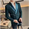 Ternos masculinos blazers ternos dos homens estilo chinês fivela terno jaqueta masculina de alta qualidade lapela para negócios blazer social mascino casual nós dhpas