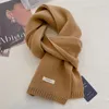 Sciarpa Collo caldo tinta unita Pura lana Coppie senior per uomo e donna Lavorazione a maglia nuova sciarpa versatile per coppie