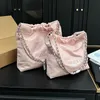 42CM grote capaciteit 22 vuilniszakken retro twee maten dames crossbody tas gematelasseerde ketting 4 kleuren luxe handtas zilveren hardware schoudertas trend designer portemonnee