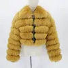 Futro damskie 2024 Autum Winter Faux Fat For dla kobiet obroża Lapel Soft zamek błyskawiczny Puszysty długi rękaw Elegancka luksusowa moda Korea