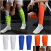 Chaussettes de sport Plus Élasticité Taille Football Shin Hommes Gardes Adts Jambe Enfants ER Veau Manches Sport Football Pads Kicking Ball Protection Dr Dh6Cw