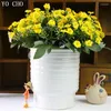 Flores decorativas Vivid Miraflor 36 cabezas Artificial Fake Daisy Flower Home El Room Nupcial Boda Seda Orquídea Hortensia Decoración