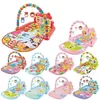 Baby Toys Pedal Piano Toy Music Fitness Rack Born Equipment Game Mat Prone Time Activity Gymnastics 01 år gammal 240127