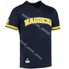 Носит бейсбольную майку NCAA NEW College Custom сшитую Michigan Wolverines JAYLEN JONES 28 KEATON CARATTINI JACK WHITE TYLER FUL High