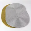 Table Mats 4PCS Oval Heat Insulation Non-slip Placemat For Dining Bowl Dish Pad Mat Waterproof Set De Kitchen Placema