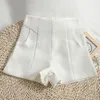 Pantalones cortos para mujer Yitimoky Trajes de pierna ancha Mujeres 2024 Cintura alta Sólido Moda coreana Oficina recta Damas Casual Verano