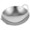 Pannor nonstick kastrull kokkruka med handtag stek rostfritt stål wok kök lager stekpannor