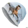 Bérets Beautif Appaloosa Stallion Running Gallop Bonnet Chapeau Tricot Chapeaux Hommes Femmes Cool Uni Cheval Hiver Chaud Sklies Bonnets Casquettes Drop D Dhuem