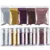 10 Teile/satz Gold Silber Glitter für Nagel Pulver Maniküre Zubehör DIY Handwerk Dekoration Charms Nagel Liefert Professionelle 0,2mm 240202