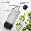 Bottiglie d'acqua 1L PET Soda Carbonatazione - Frizzante e disponibile in vari colori Perfette per gasare bevande 4 confezioni