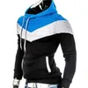 Sweats à capuche pour hommes 2024 printemps et automne pull à capuche mode décontracté polyvalent sport épissure coupe ajustée manteau