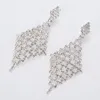 Dangle Earrings The Styles Punk Club Hollowed-out Long Exaggerated Tassel Rhinestone Jewelry 180514-7