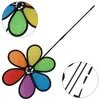 Garden Decorations Pinwheel Flower Windmill Decoration Supplies Home Yard Decor Six-coloured Outdoor Ornaments