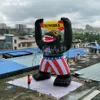 wholesale 10mH (33ft) With blower Inflatable Fireworks Rocket King Kong Fire Arrow Free Logo Giant Pop-up Gorilla Firework Model For Promotion