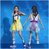 Scene Wear Girls Jazz Dance Costumes Hip Hop Outfits Cheerleading Performance Clothing Street Dancing Dress Suit Kids Modern Drop Deli Otlk2