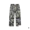 Pantalons pour hommes Pantalons pour hommes printemps d'été Hip-Hop Camouflage Camouflage Jeans Straitement Ligue Loose Loose Wearproof Handsome Drop délivre Dhkoj