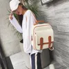 أكياس مدرسية 2024 حقيبة ظهر fshion فتاة كبيرة السعة الجلدية حقيبة بو الكتف خمر Ruchsack mujeres mochila bolsa