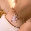 Swarovskis Bracelet Designer Women Original Quality Charm Bracelets Cute Teddy Bear Bracelet Romantic And Sweet Pink Bear Bracelet