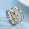 Band Rings Accessories Titanium Steel Ring 4Mm Circar Smooth Couple Stainless Exquisite Plain Jewelry Women Drop Delivery Otnbp