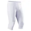 Unterhosen Unterwäsche Männer Boxer Langes Bein Slips Herren Ice Silk Trunk Sport Shorts Atmungsaktive Boxershorts mit Beinen Konvexer Beutel