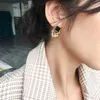 Boucles d'oreilles Jea.Angel couleur argent Simple géométrique breloque en Zircon femmes mode exquise pour ornements d'oreille