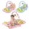 Baby Toys Pedal Piano Toy Music Fitness Rack Born Equipment Game Mat Prone Time Activity Gymnastics 01 år gammal 240127