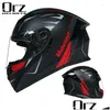 Capacetes de motocicleta Orz Fl Face Capacete Casco Moto Capacete Racing Casque Downhill Dot Appd Drop Delivery Automóveis Motocicletas Acesso Otupc