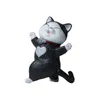 Dekorativa figurer Mini Pet Cat Figuring Model Toys Creative Little Crafts Figur Ornament för bil Hem barn gåvor samling